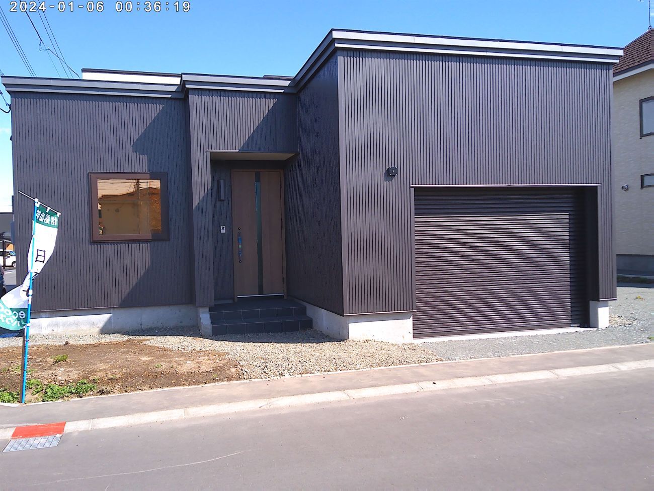 千歳市Ｋ様邸『インナーガレージ付きのスタイリッシュな平屋』