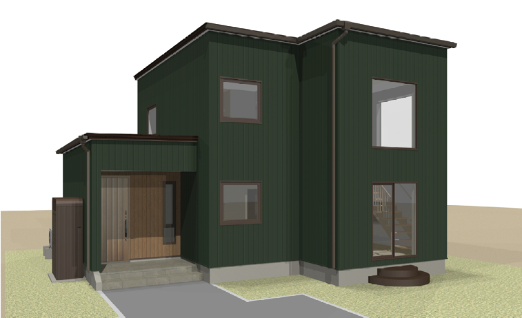 南幌町Ｉ様邸　『ご夫婦の理想がたっぷり詰まった家　こだわりの回遊導線　吹き抜けに大きな窓で日当たり抜群』